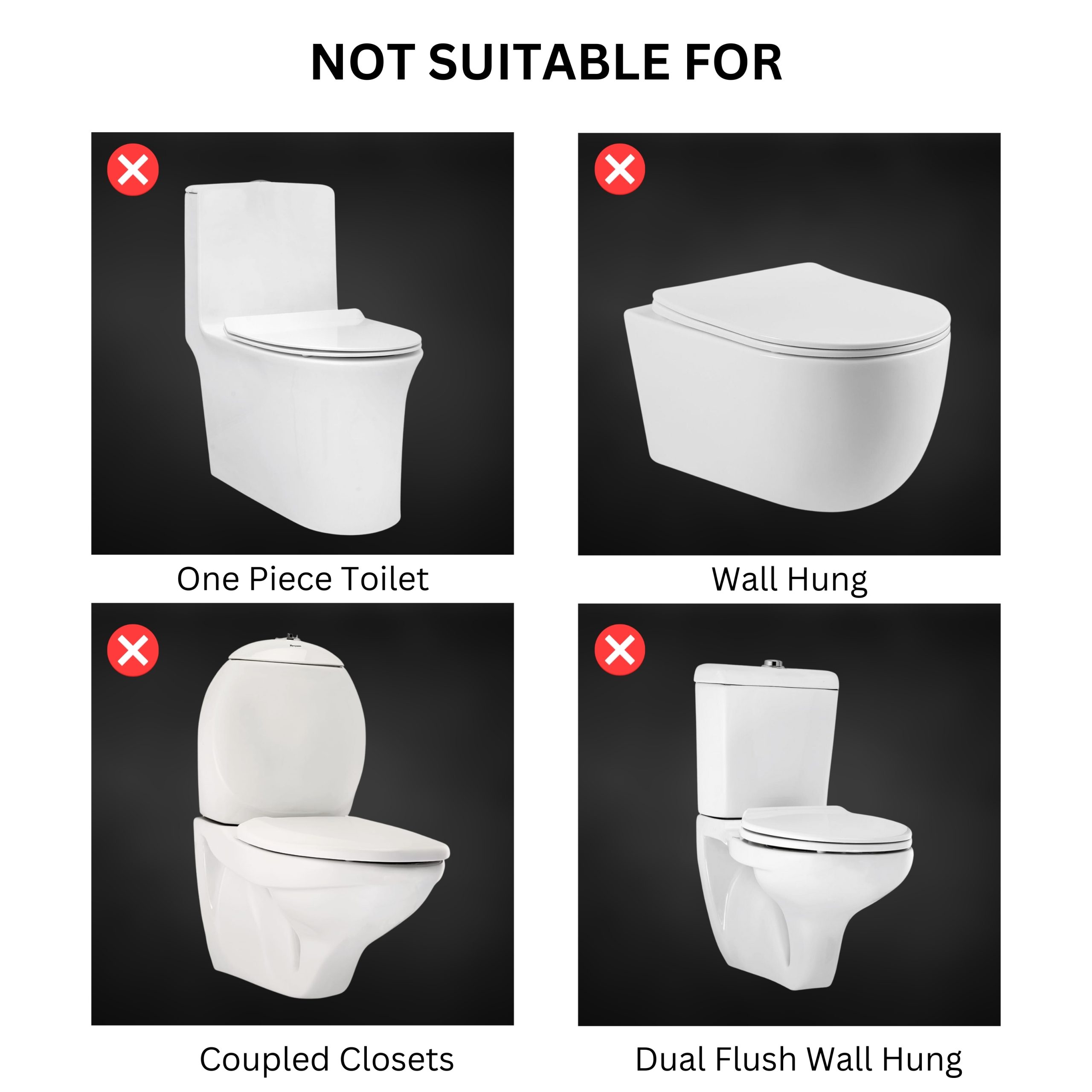 Parryware Slimline Single Flush Polymer Cistern for Toilet | Polypropylene White Flush Tank | With complete flushing set | E80901C