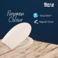 Roca Victoria Polypropylene (PP) Regular Close Seat Cover for toilets | Colour: Pergamon (Similar to Ivory) | U Shaped Universal Seat Cover | NO SOFT CLOSE | For bathroom fixtures