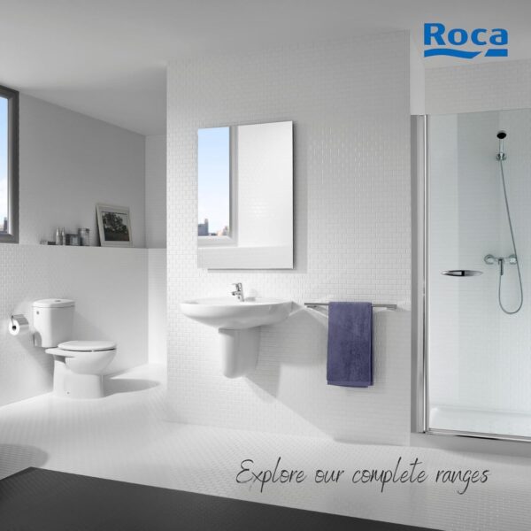 Roca Victoria Polypropylene (PP) Regular Close Seat Cover for toilets | Colour: Pergamon (Similar to Ivory) | U Shaped Universal Seat Cover | NO SOFT CLOSE | For bathroom fixtures