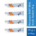 Parryware Acrylic sealant (Off-white) 75g (Pack of 4), Durable Sealant ideal for crack and joint filling in glass, tiles, ceramics & cementitious surfaces. Suitable for Commodes & Basins