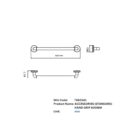 Parryware Hotelier Handgrip 600mm | Modern Bathroom Towel Bar, Chrome-Plated Safety Grab Bar for Elders, Wall Installed | T6605A1