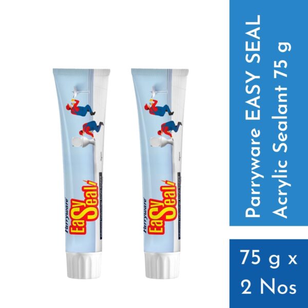 Parryware Acrylic sealant (Off-white) 75g Tube (Pack of 2), Durable Sealant ideal for crack and joint filling in glass, tiles, ceramics & cementitious surfaces. Suitable for Commodes & Basins