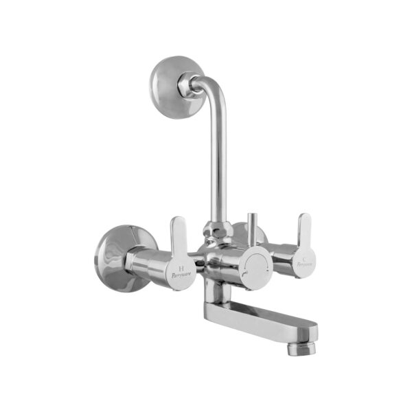 Parryware T4616A1 Claret Wall Mixer 2 In 1 With Flat Flange For Bathroom Fixtures/Fittings, Silver