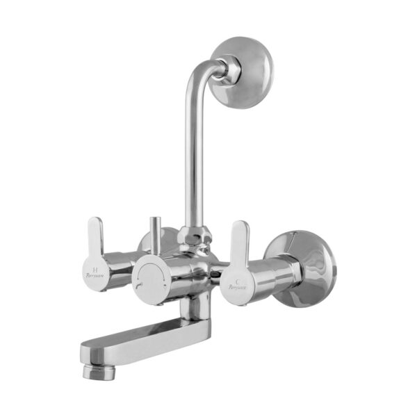 Parryware T4616A1 Claret Wall Mixer 2 In 1 With Flat Flange For Bathroom Fixtures/Fittings, Silver