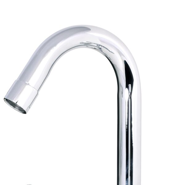 PARRYWARE UNO Series Wall Mounted Swinging Spout HOT and Cold Sink Mixer (Chrome) | Twin Side Lever, Brass Body Water Tap/Faucet/Cock for Bathroom/Kitchen Wash Basin | T5035A1