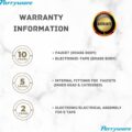 PARRYWARE UNO Series Wall Mounted Swinging Spout HOT and Cold Sink Mixer (Chrome) | Twin Side Lever, Brass Body Water Tap/Faucet/Cock for Bathroom/Kitchen Wash Basin | T5035A1