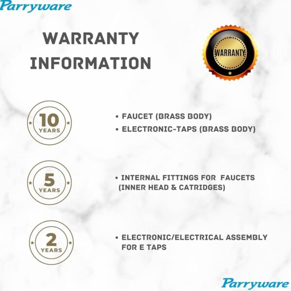 PARRYWARE UNO Series Wall Mounted Swinging Spout HOT and Cold Sink Mixer (Chrome) | Twin Side Lever, Brass Body Water Tap/Faucet/Cock for Bathroom/Kitchen Wash Basin | T5035A1