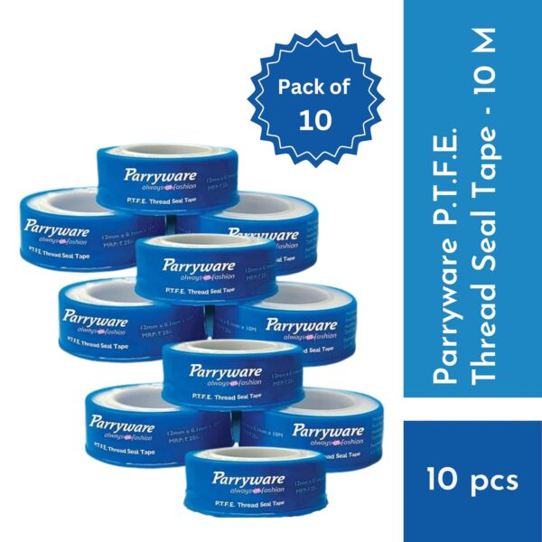 Parryware P.T.F.E Thread Seal Tape - 10M | Professional High Grade Thread Seal Tape | Size - 12mm x 0.1 mm x 10 mtr | T516099