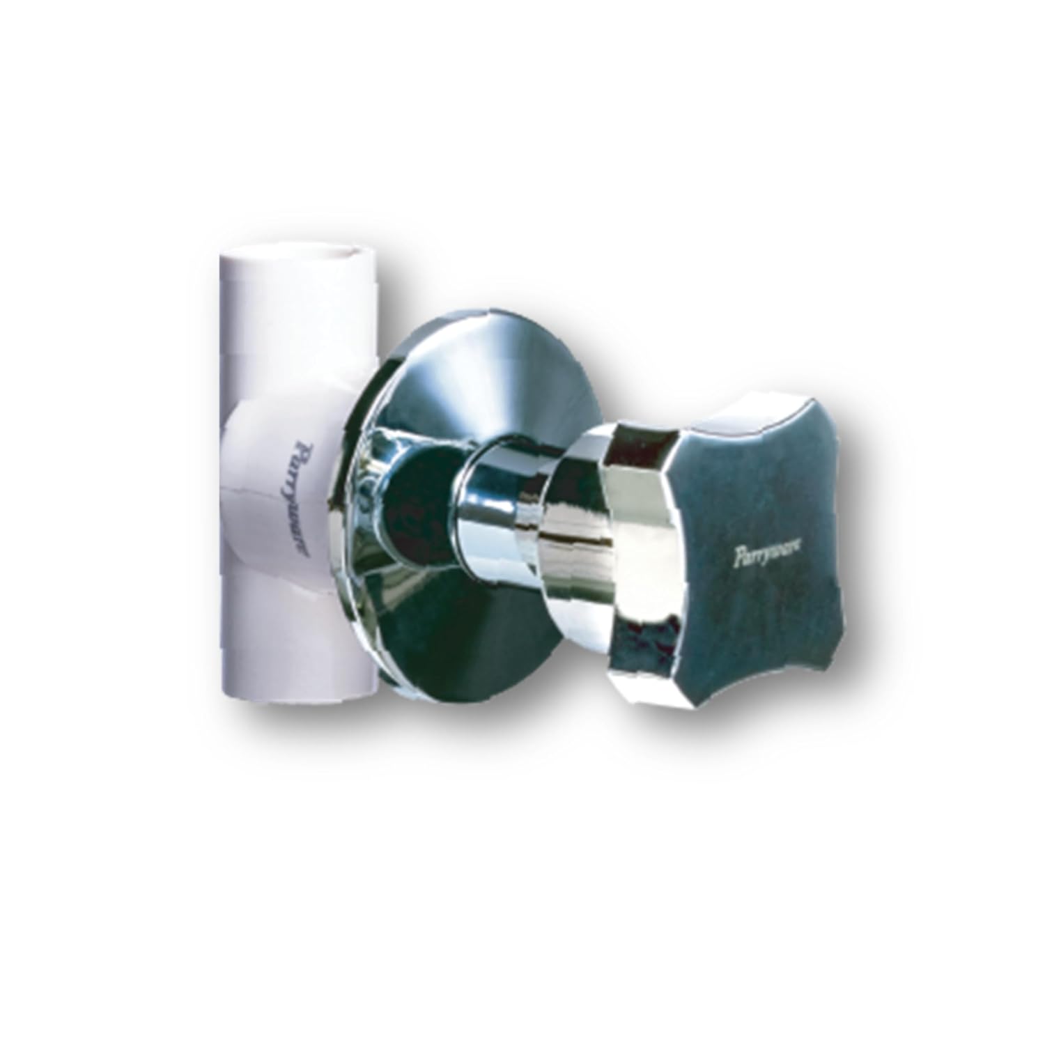 Parryware JADE CPVC Pure Brass Concealed Stop Cock with Wall Flange, 20 mm (3/4 inch) | Half Turn Concealed Stop Valve for bathroom pipe fittings | FCF096002