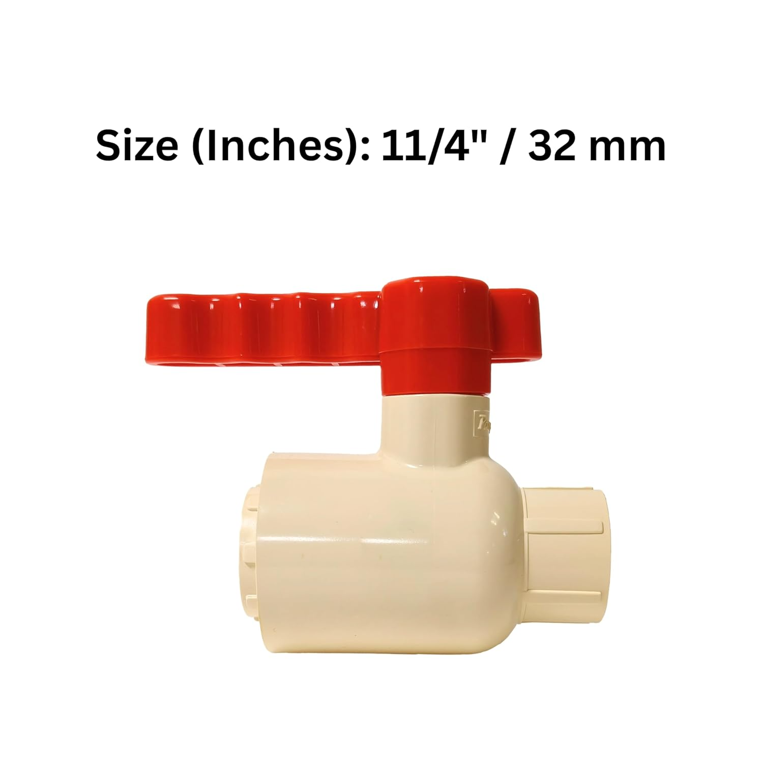 Parryware CPVC Ball Valve for pipe fitting (11/4 inch, 32mm) | Hardware fitting durable ball valve for home and commercial buildings | FCF016004