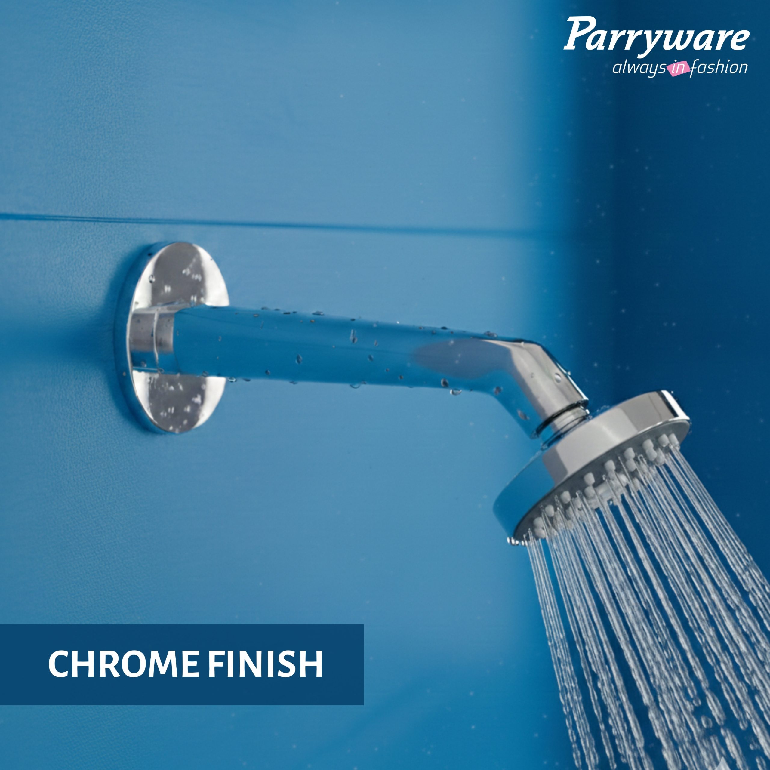 Parryware T9955A1 Square shower arm 9" | Corrosion resistant | Suitable for all model | 10 Year Warranty