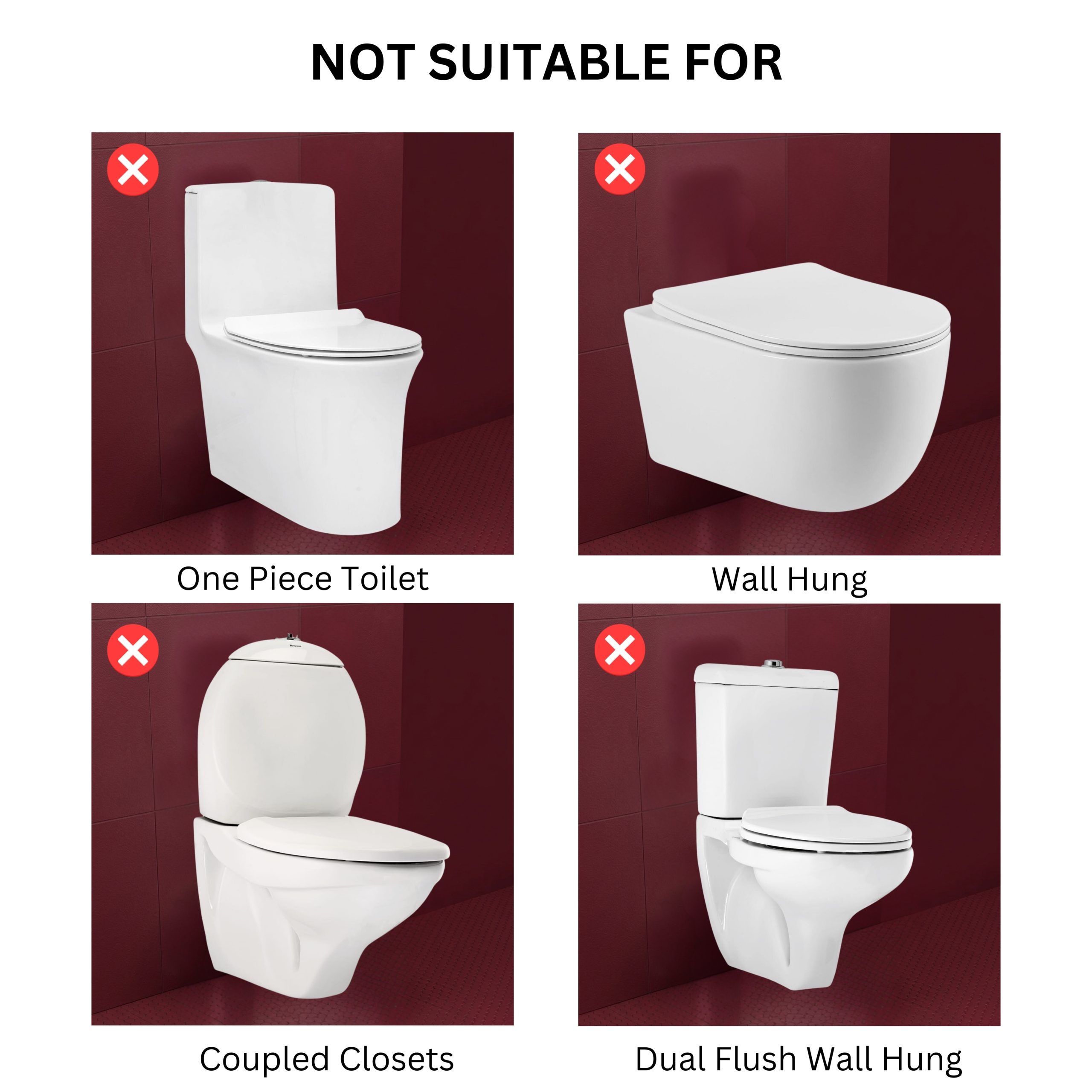 PARRYWARE HEXA SLIMLINE PRO Dual Flush Tank | Polymer cistern for toilet | PVC Dual Flush System Exposed CISTERN (White) 6-3L | 2 Year Warranty | for Western (EWC) or Indian Commodes | E83191C