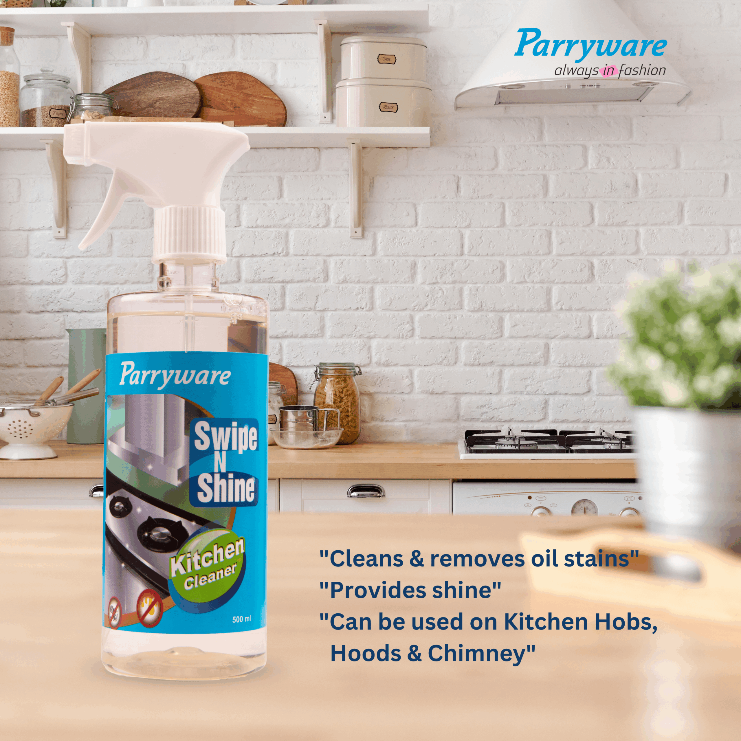 Parryware Swipe N Shine Kitchen Cleaner Spray - Image 3