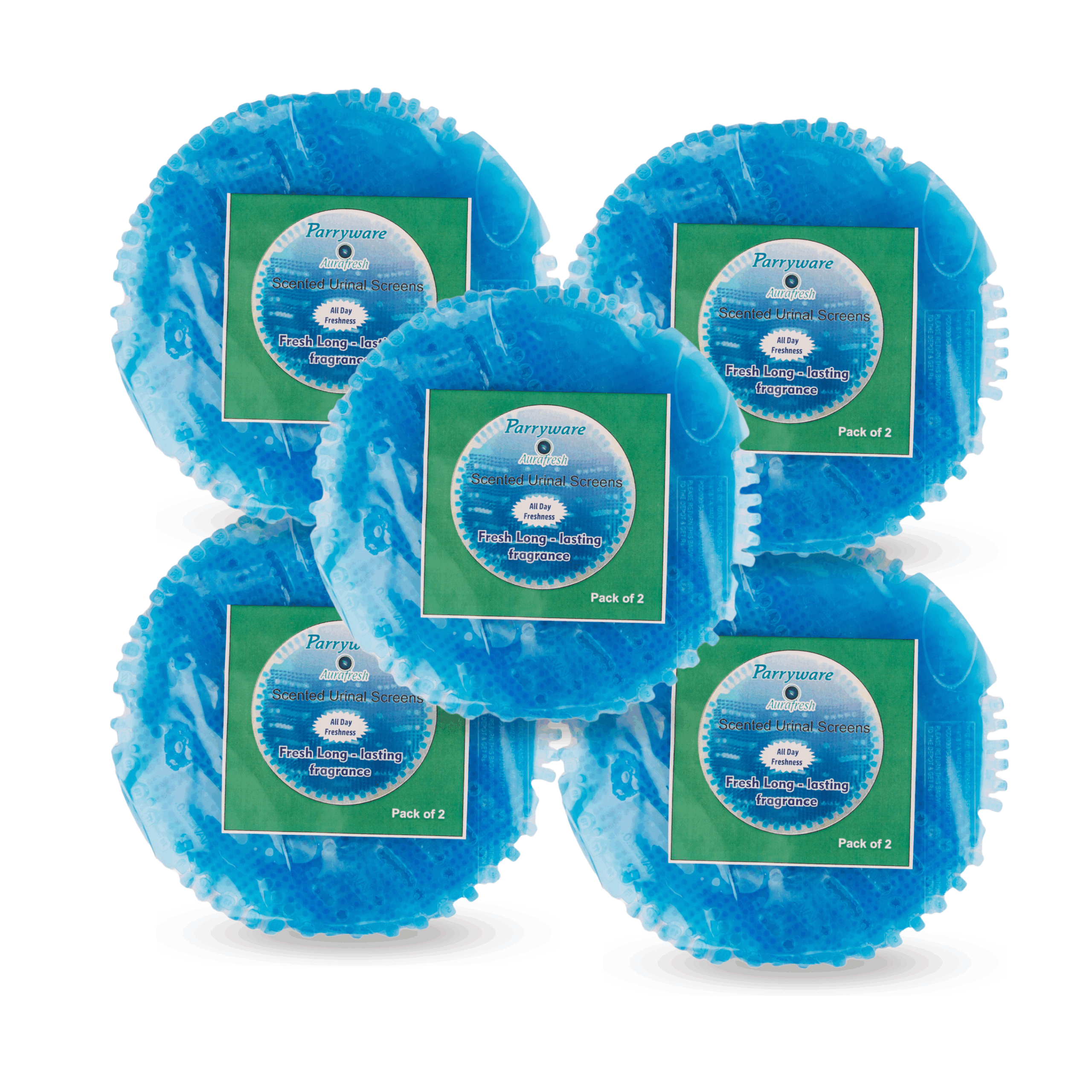 Parryware Aurafresh Scented Drain Mat All Day Freshness Fragrance (Pack of 2 x 5 Nos) + 50 ml Refill Fragrance | Long-lasting fragrance - Image 2