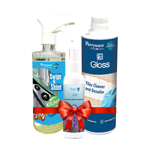 Buy 500 ml Swipe & Shine and 500 ml Gloss tile Cleaner <br> Get Brissa lavender Air freshener free