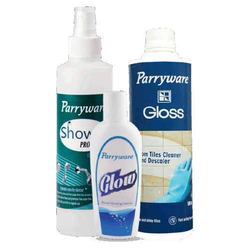 Buy 200 ml Glow faucet cleaner+ 500 ml Gloss tile cleaner<br> *Get 250 ml Shower Pro free