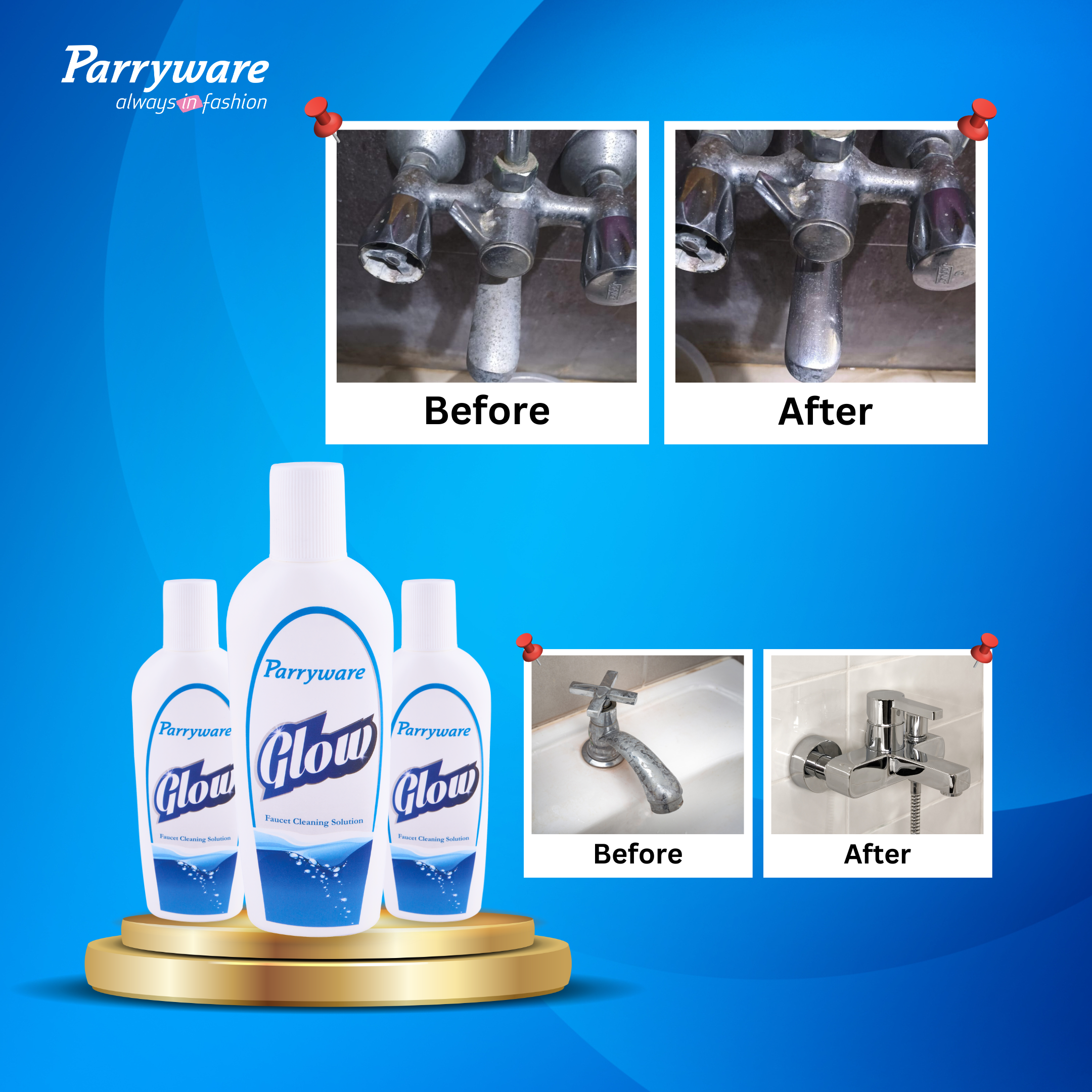 Parryware Glow - Faucet Cleaner Liquid 200 ml | FCGL0102 - Image 3