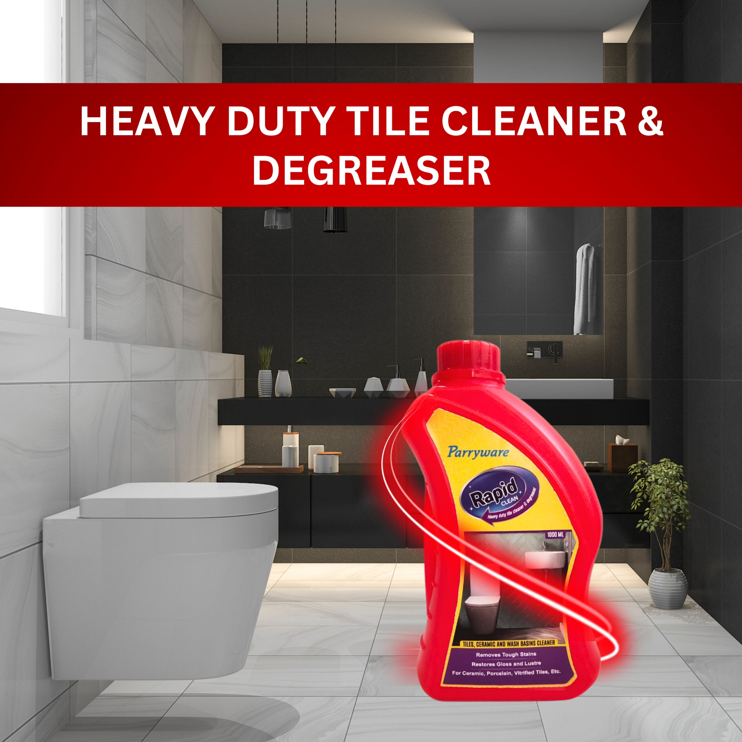 Parryware RapidClean Heavy Duty Tile Cleaner and Degreaser - Image 6