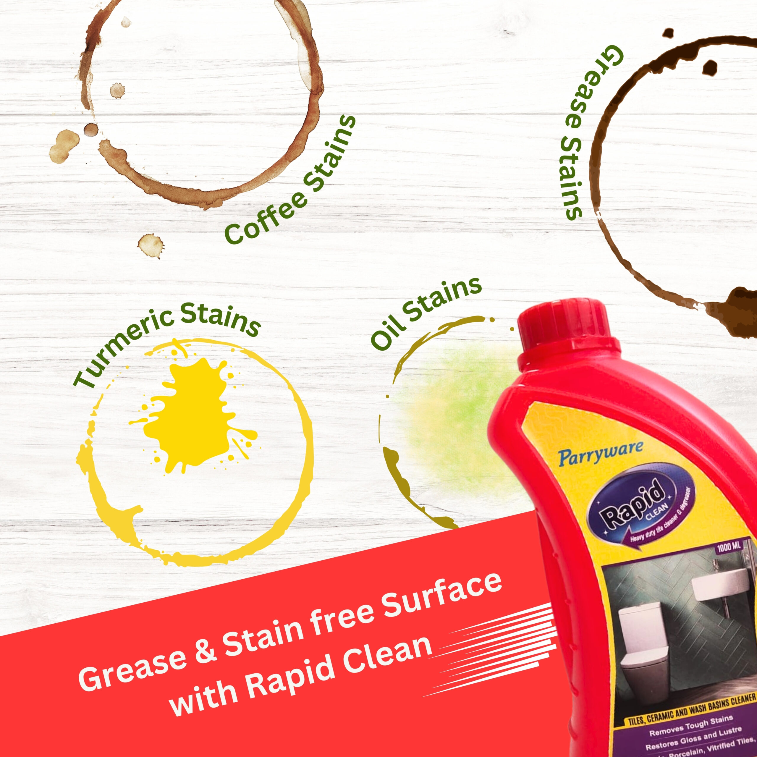 Parryware RapidClean Heavy Duty Tile Cleaner and Degreaser - Image 7