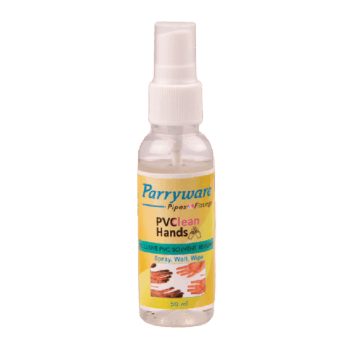 Parryware PVC Clean Hands - Solvent cement remover 50 ml | Works on all kinds of PVC, CPVC, uPVC solvents