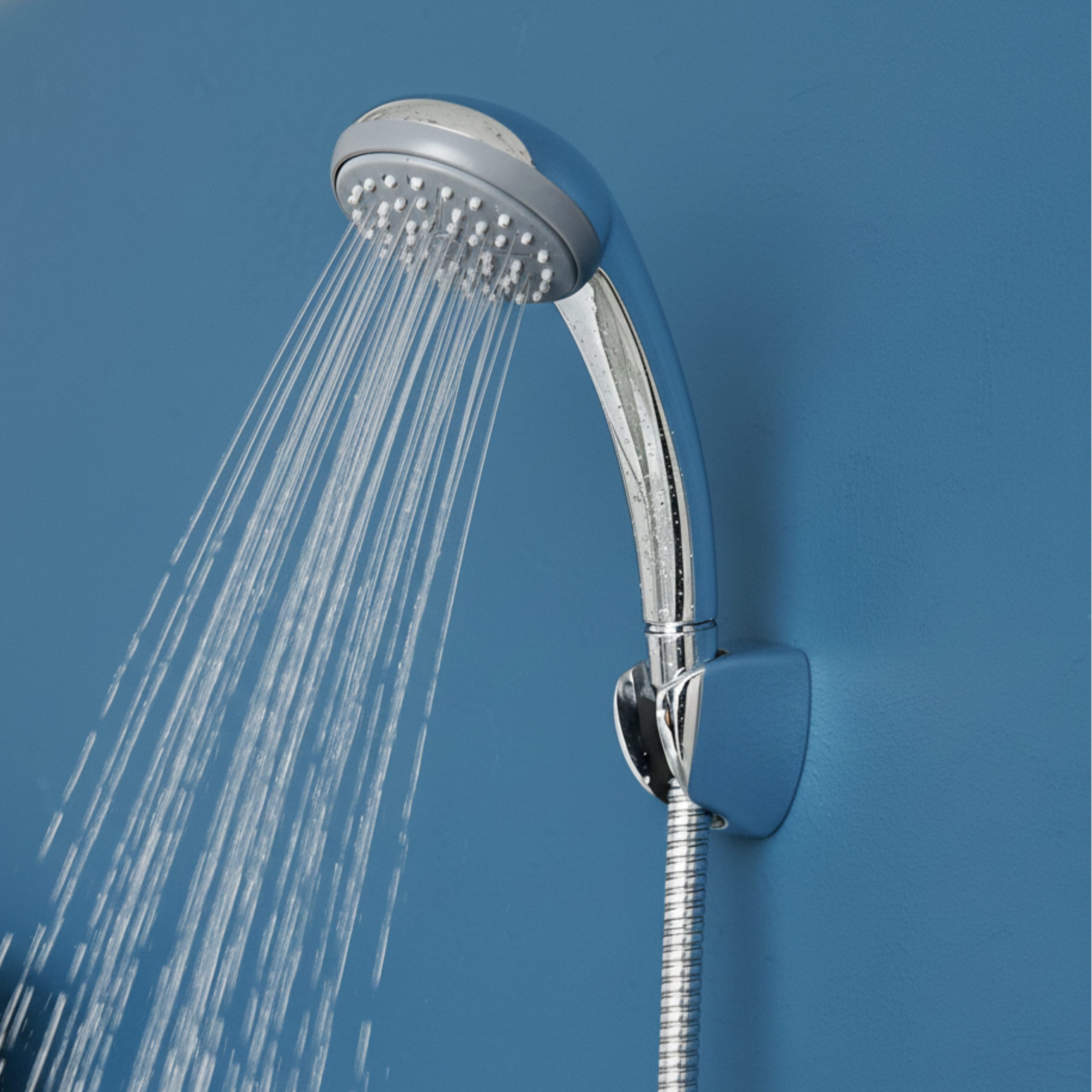 Parryware Single-Flow Brass Hand Shower with Hose (Silver) | Hand shower for bathroom - T9902A1
