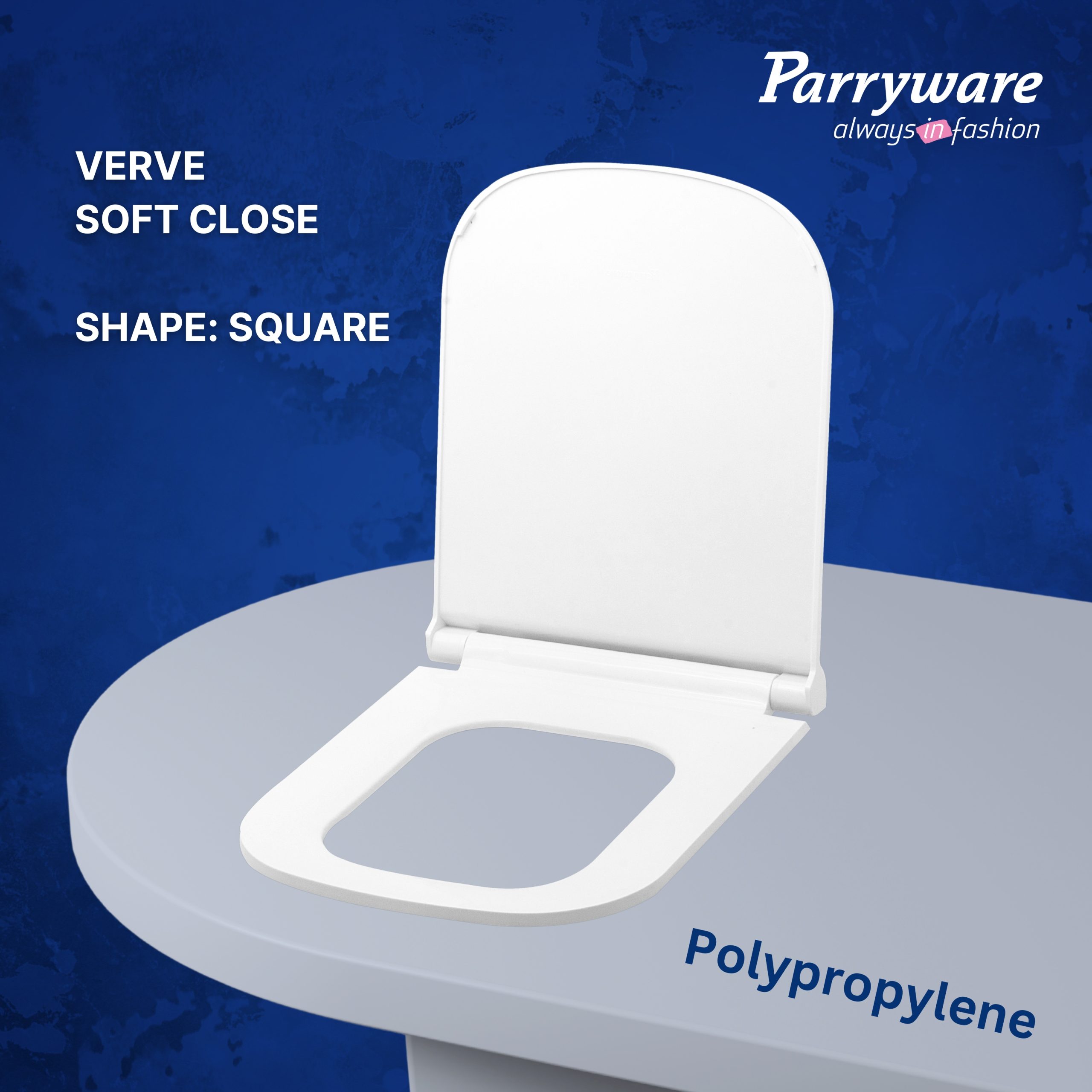 Parryware Verve Soft Close Toilet Seat Cover with Hinges | Eco-friendly Material with Superior Finish | Round Shape & White Colour | Western Commode | Bathroom Fixtures | E82941C - Image 7