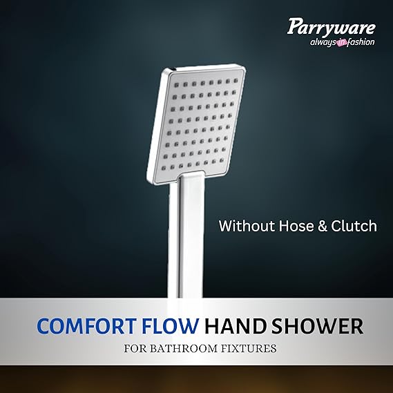 Parryware Comfort Flow Hand Shower WITHOUT HOSE & CLUTCH | Handheld Shower for Bathroom/Home/Hotel | T9871A1 - Image 2