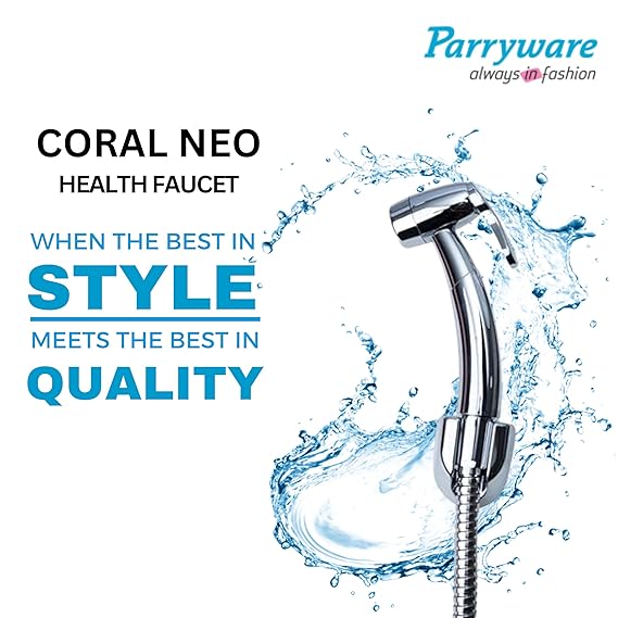 Parryware Coral Neo Health Faucet with Hose for Bathroom Fittings | for Effortless & Effective Cleaning | Original Bidet Spray from Parryware | E8353A1 - Image 6