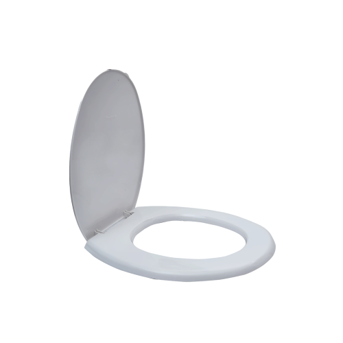 Parryware Toilet Standard Seat Cover Regular with Plastic Hinges | Suitable for all EWC models | Ultra White | Antibacterial & Comfortable | Commode Seat Cover for Bathroom Fixture (E80711C)