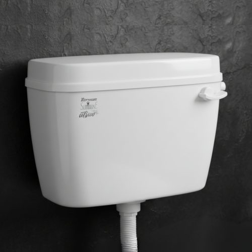Parryware SLIMLINE UTSAV Single Flush Polymer Cistern for Toilet | Polypropylene White Flush Tank | With complete flushing set | E83751C
