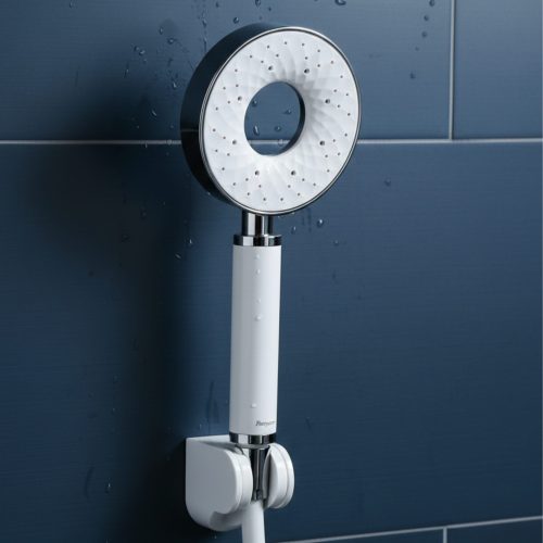 Parryware Multi-Flow 2-Flow Hand Shower 110mm with 1.5 mtr hose & hook | Water-Saving | Handheld shower for bathroom | Air Water Saving Technology | 2-modes of Shower - Jet Flow & Rain Flow | T9872A1