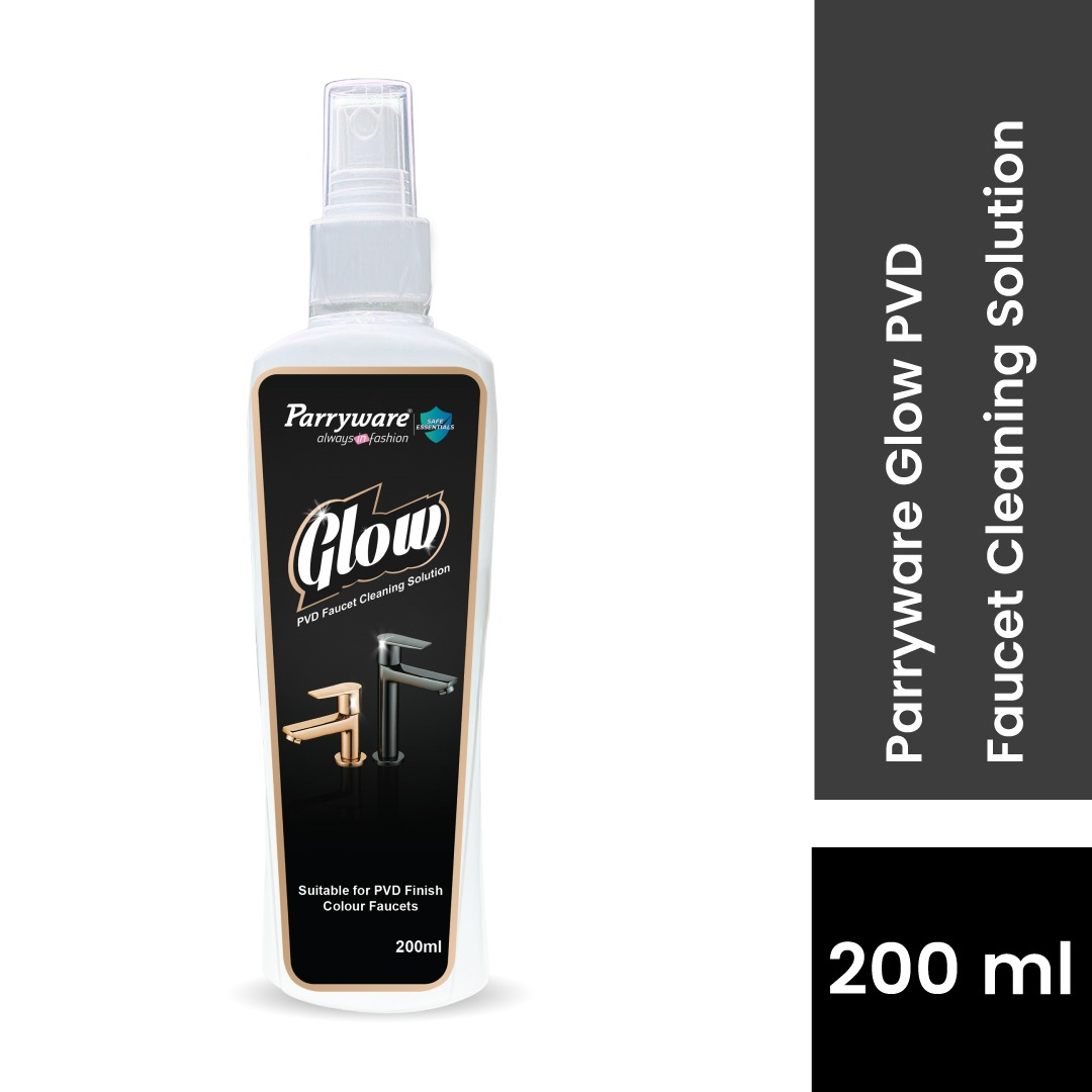 Parryware Glow PVD Faucet Cleaner | Removes Spots, Deposits, Marks and Soap Scums Effectively | Ideal for Rose Gold/Gold/Matte & Shiny Black | Gives Shine To Dull Taps | 200ml | FCGL0202 - Image 2